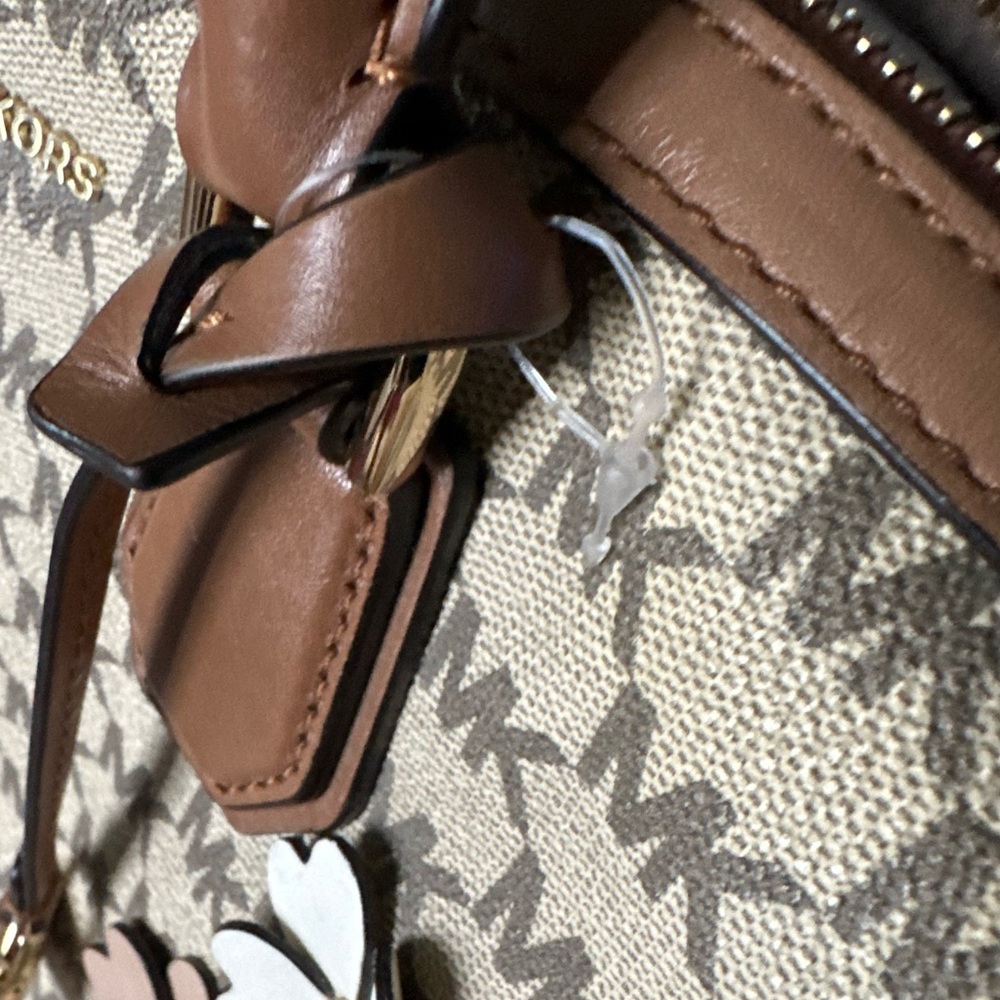 Monogram Floral Appliqué Satchel Mercier - Picture 5 of 16